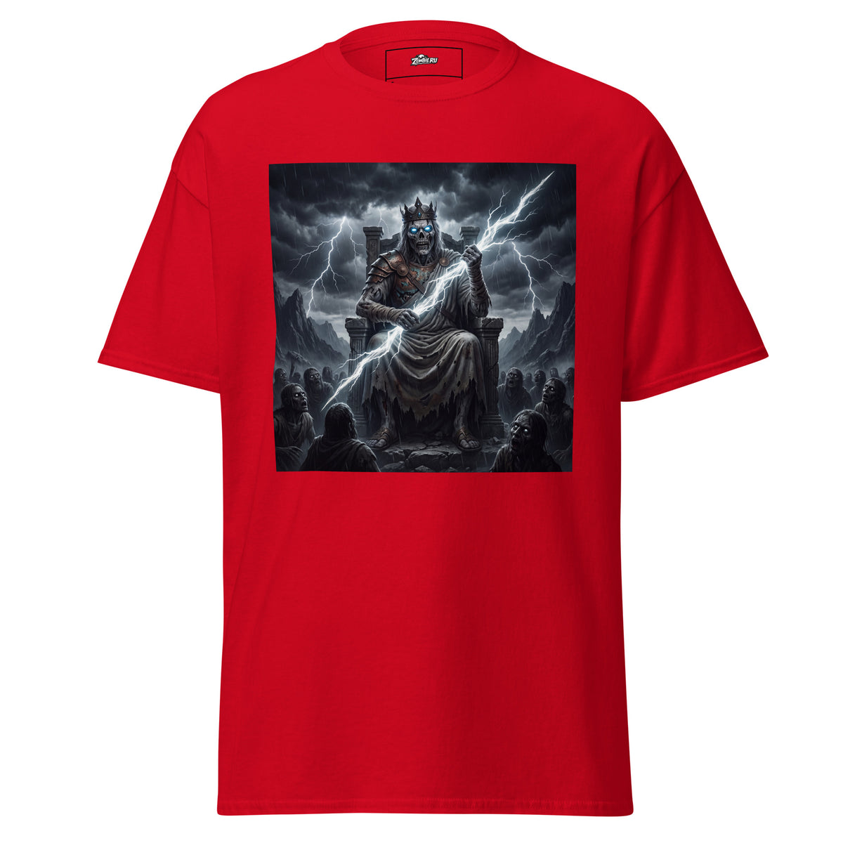 Camiseta Zeus dios de los dioses versión zombie