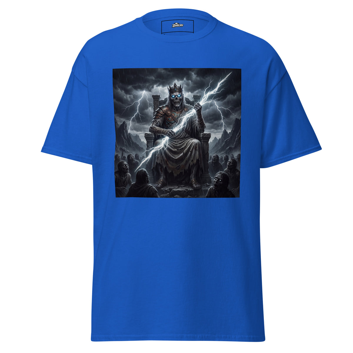 Camiseta de terror Zeus zombie