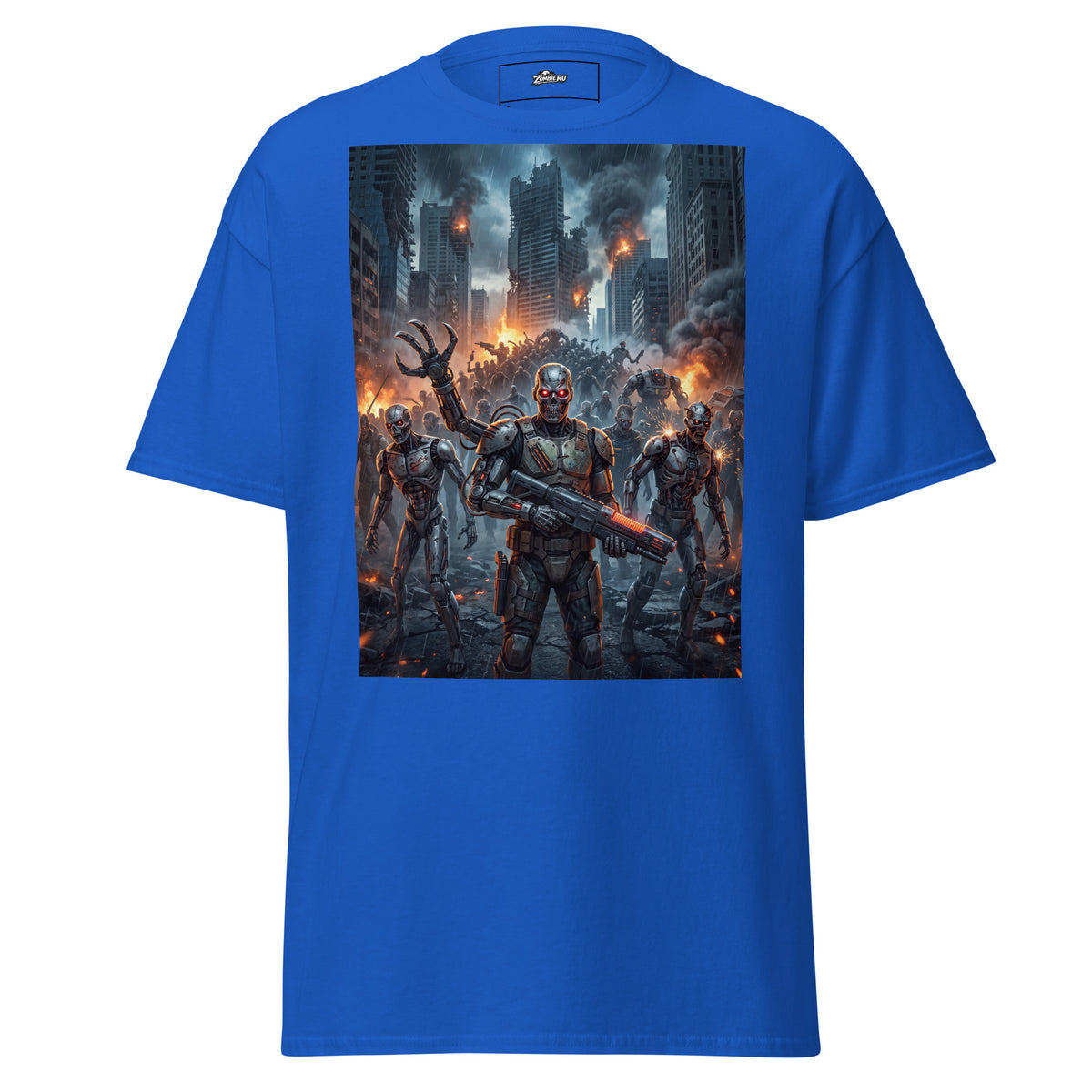 Camiseta postapocalíptica zombie unisex