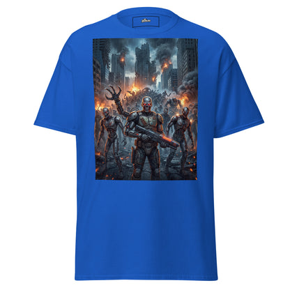 Camiseta postapocalíptica zombie unisex