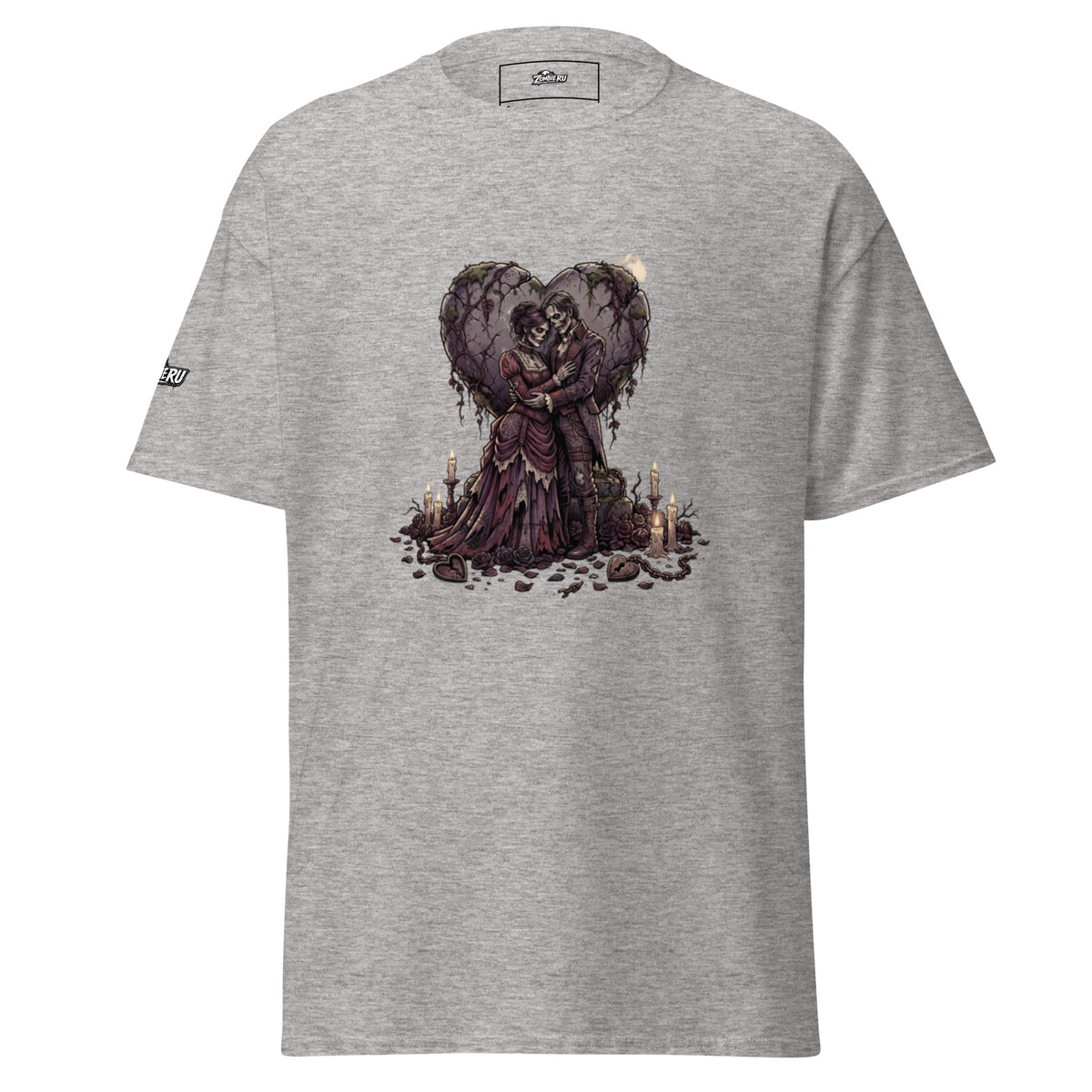 Camiseta de amor y terror zombie