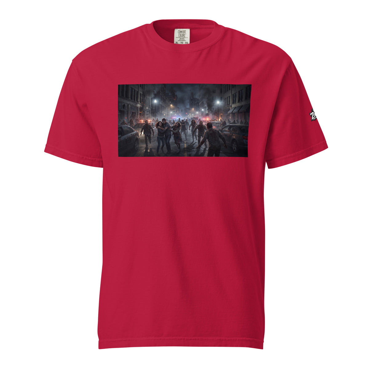 Polera con diseño zombie para hombre y mujer