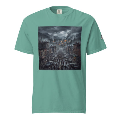 Camiseta postapocalíptica zombie unisex