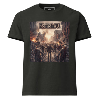Camiseta de apocalipsis zombie de la marca ZombieRU.