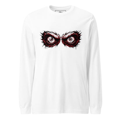 Diseño de ojos zombie en camiseta unisex.