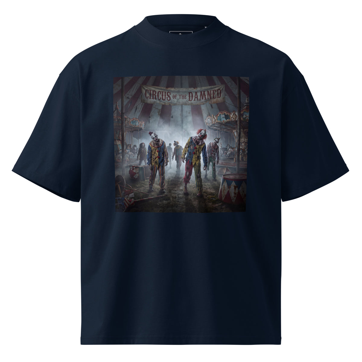 Camiseta de payasos zombies diseño de horror
