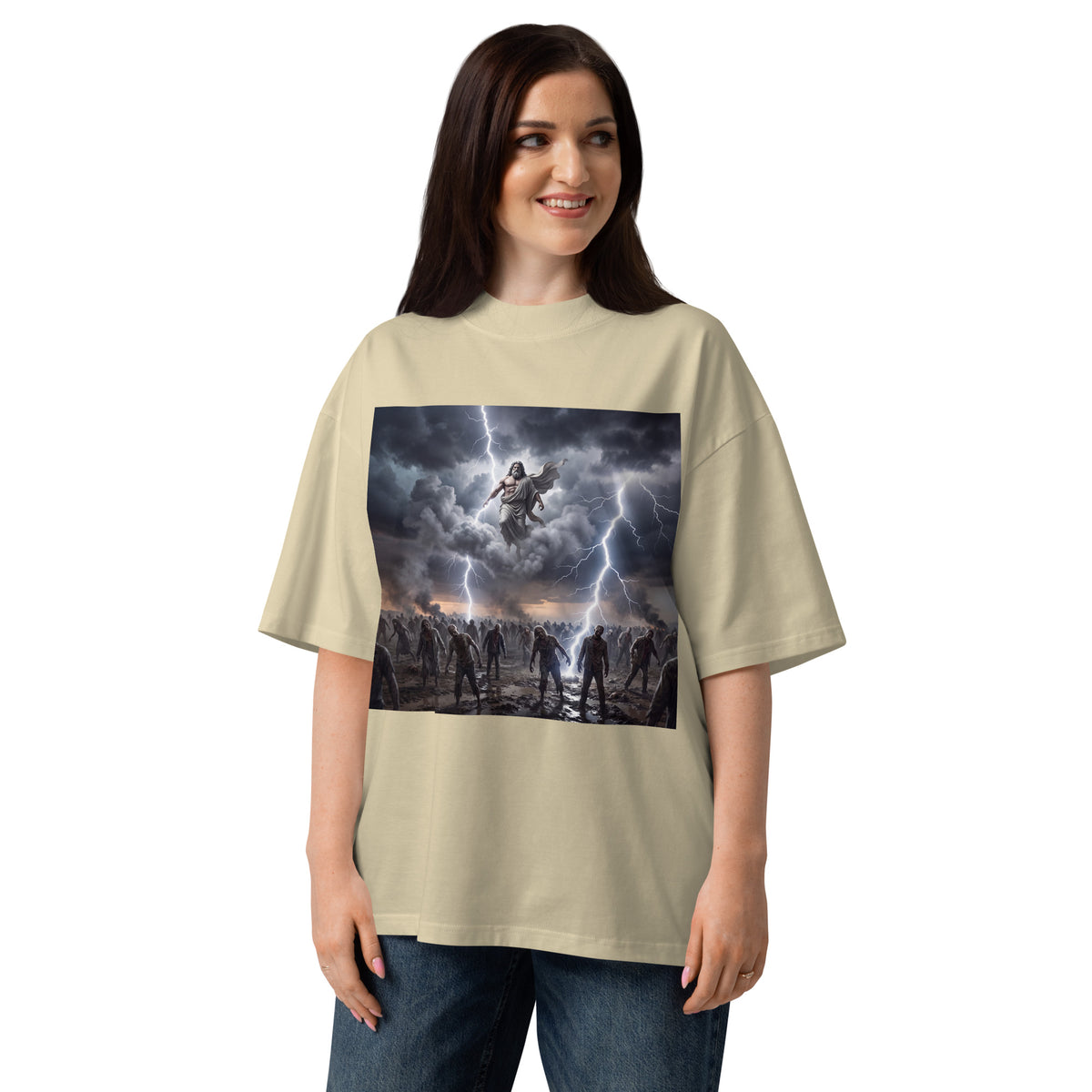 Camiseta Zeus contra zombies