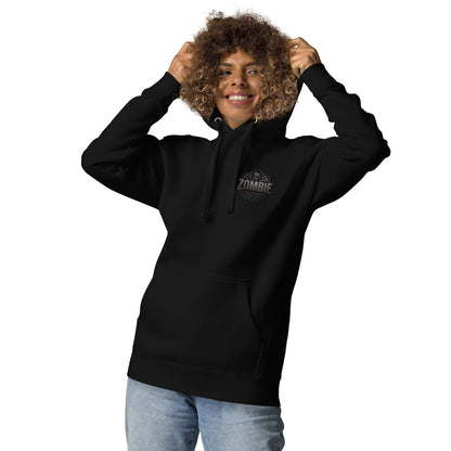 Diseño de piratas zombies en sudadera unisex