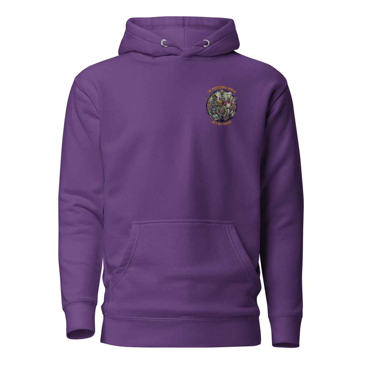Sudadera de terror con trabajadores zombies