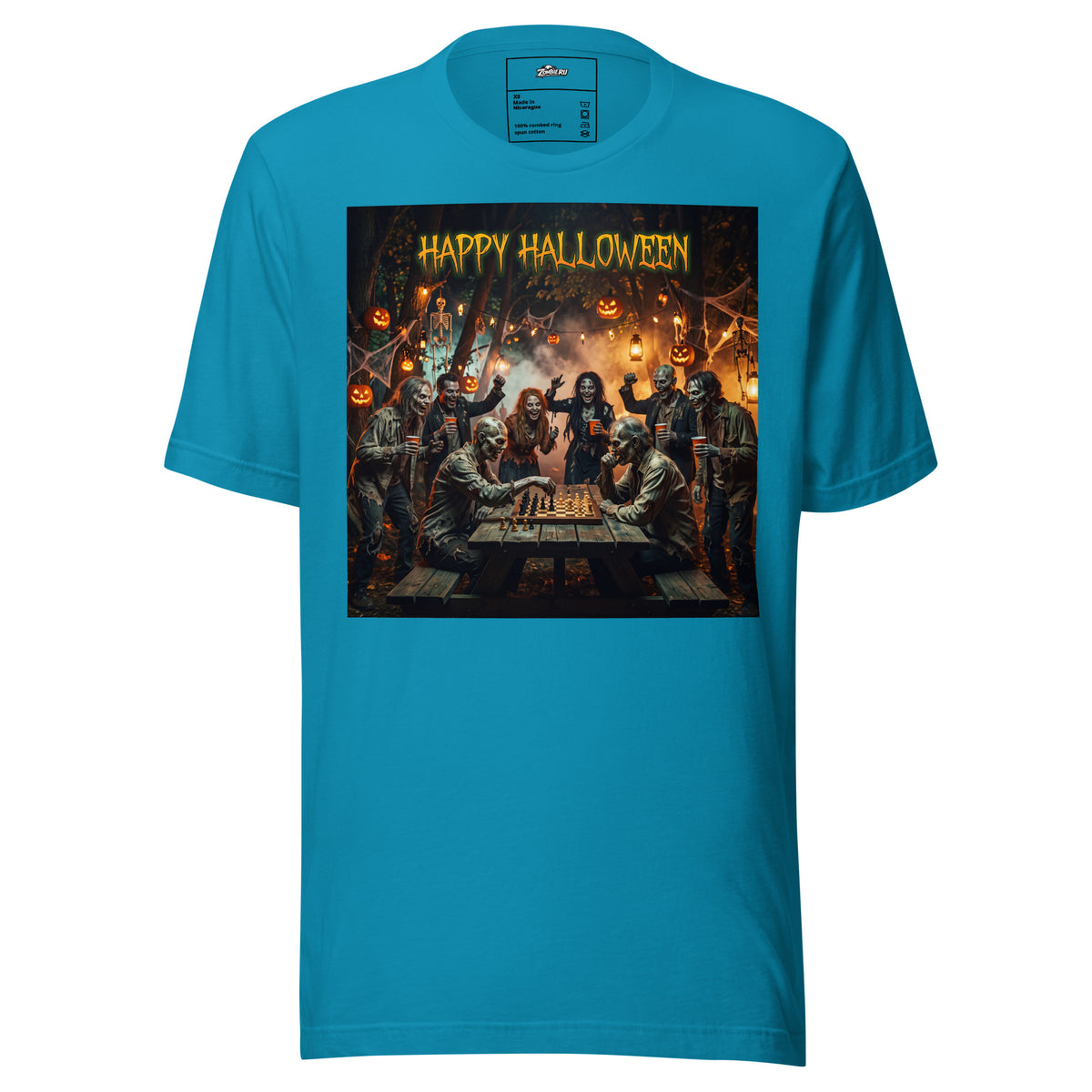 Estampado de Halloween con zombies