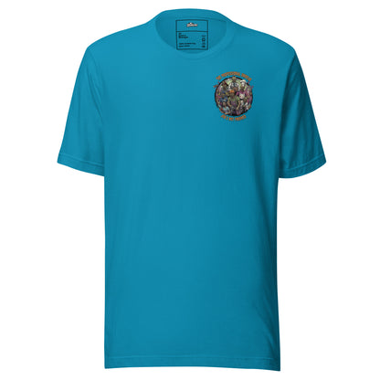 Camiseta de terror con profesionales zombies