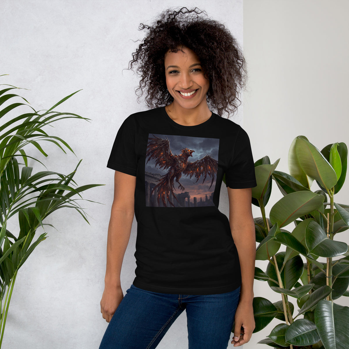 Estampado zombie inspirado en el ave fénix