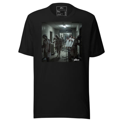 Enfermeras zombies en camiseta de horror