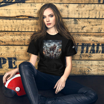 Camiseta Dinosaurios Zombies Unisex