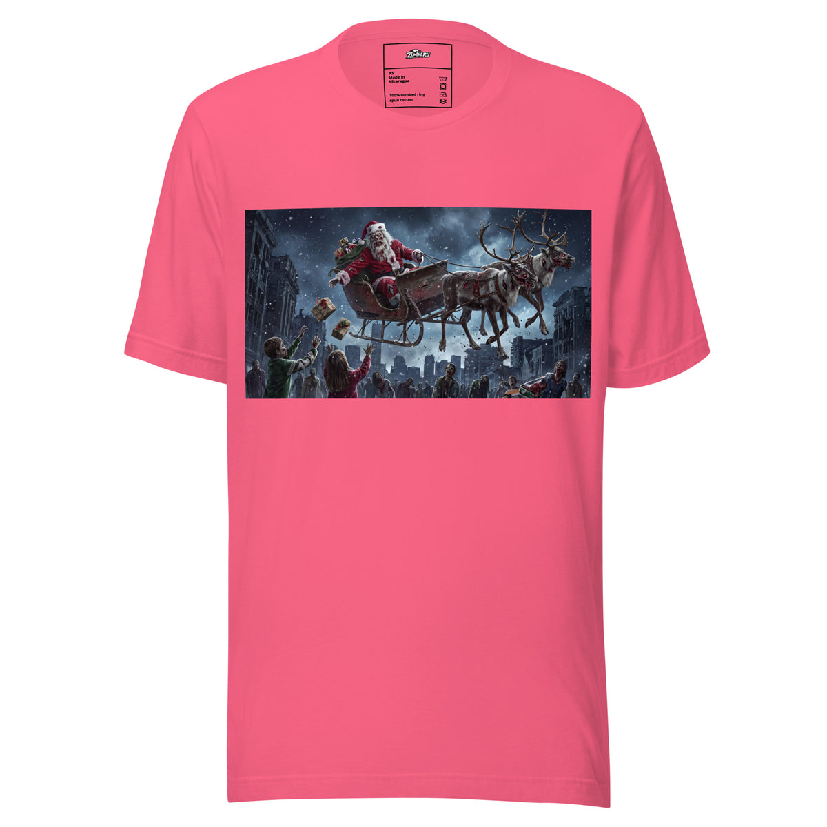 Camiseta zombie Navidad para hombre y mujer