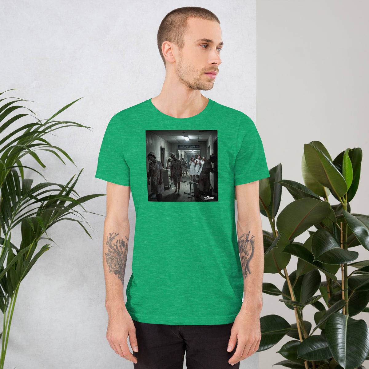Camiseta unisex con diseño de enfermeras zombies