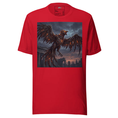 Diseño Ave Fénix Zombie en camiseta