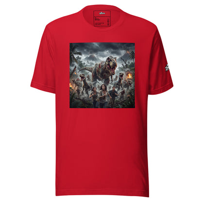 Camiseta dinosaurio zombie unisex