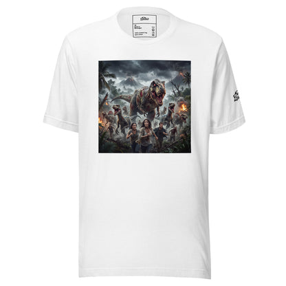 Camiseta zombie con dinosaurios