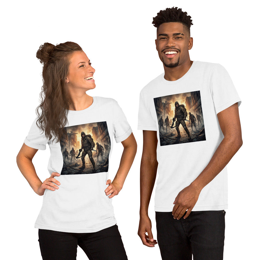 Camiseta de cazador zombie para hombre y mujer