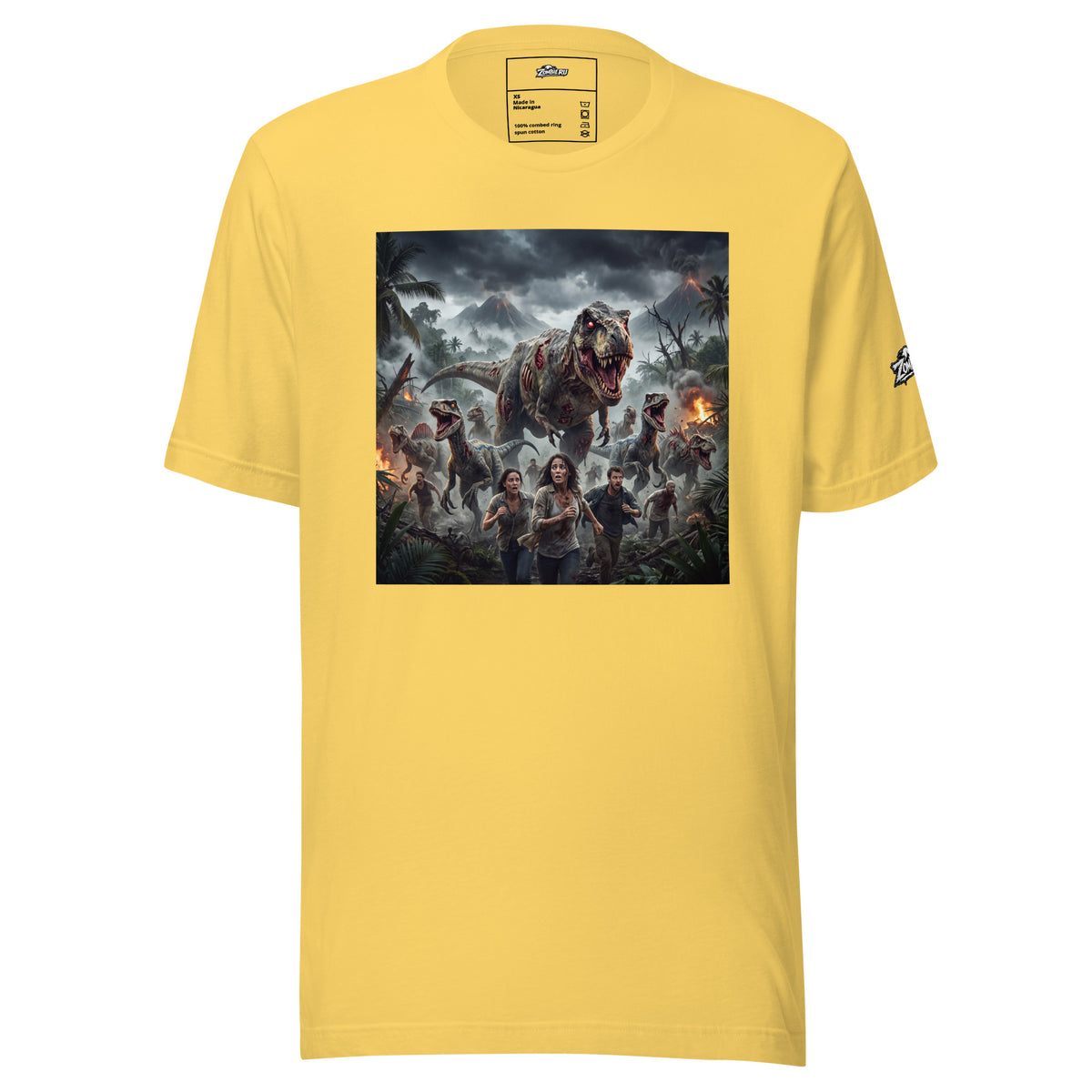 Camiseta de dinosaurios muertos vivientes