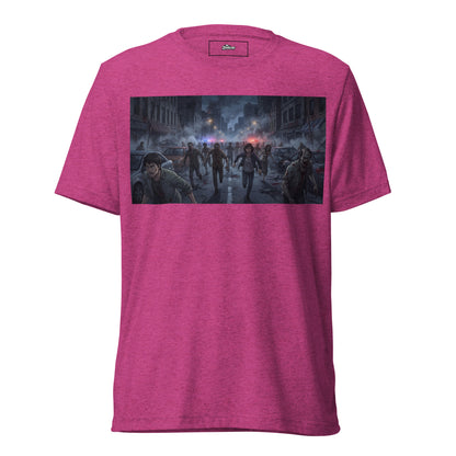 Diseño de guerrero zombie anime en camiseta Unisex