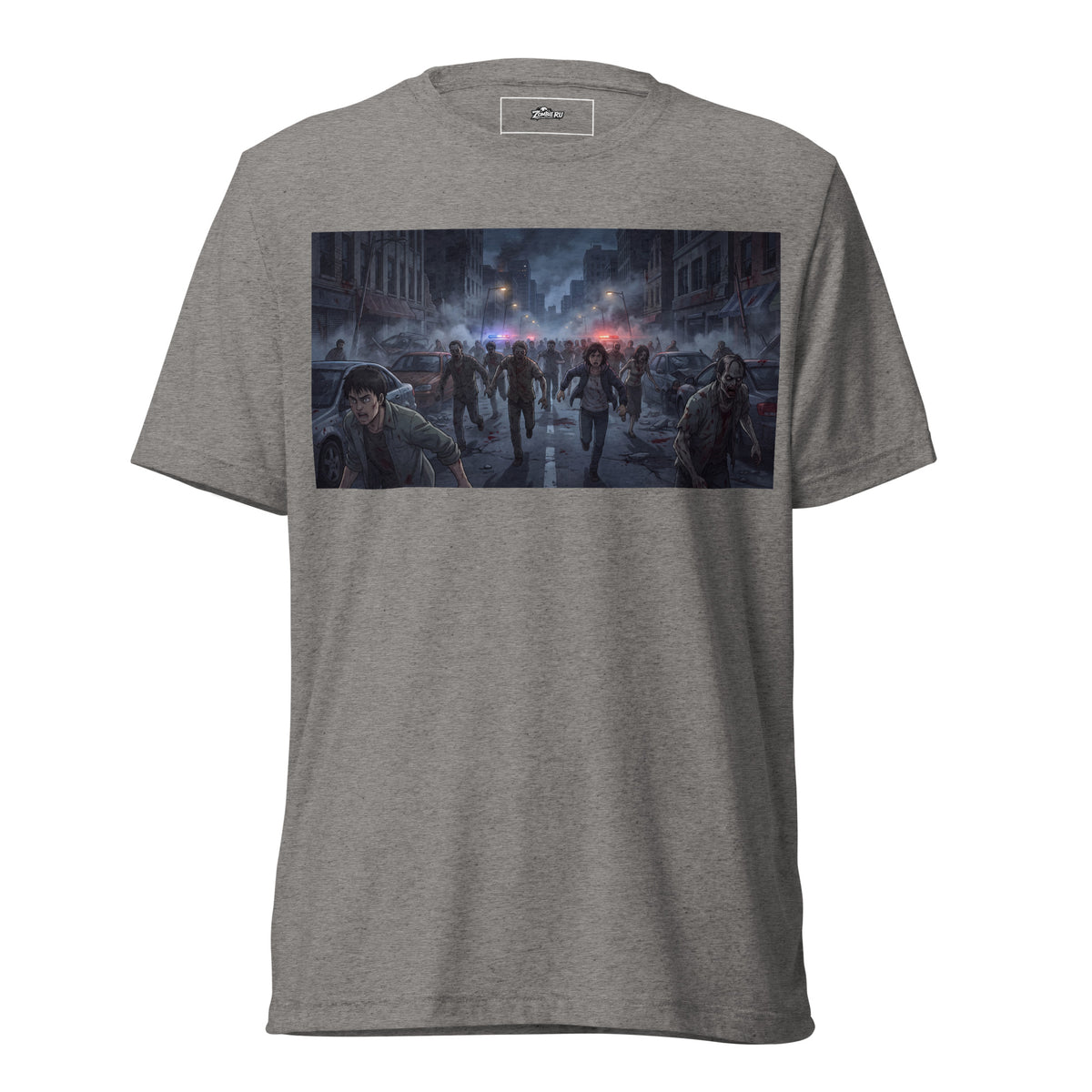 Camiseta de criaturas zombies estilo anime