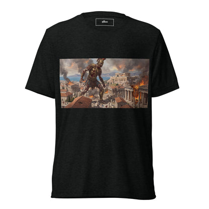 Camiseta con guerrero romano zombie