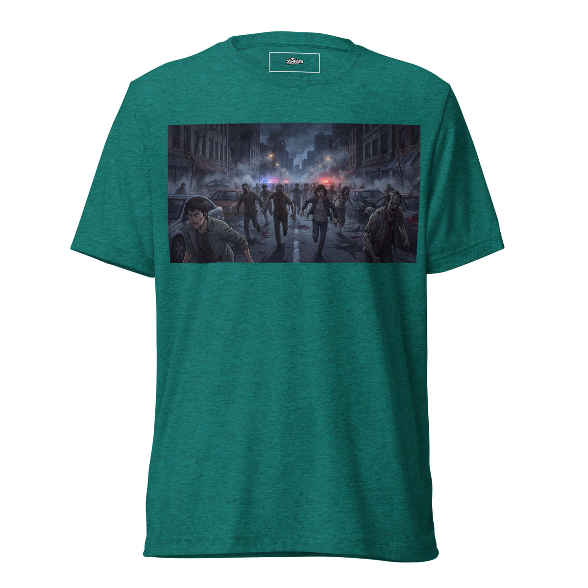 Camiseta de horror zombie estilo anime