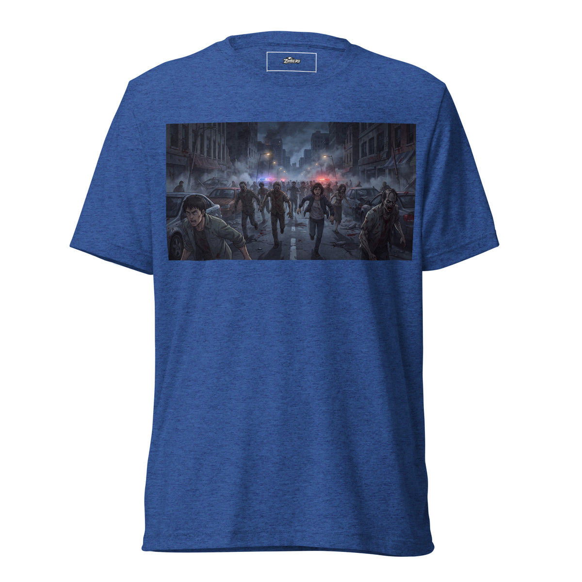 Camiseta anime con temática zombie