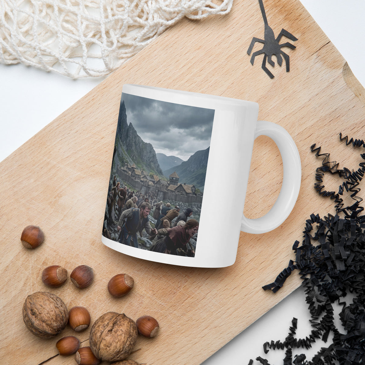 Taza con diseño de trolls zombies