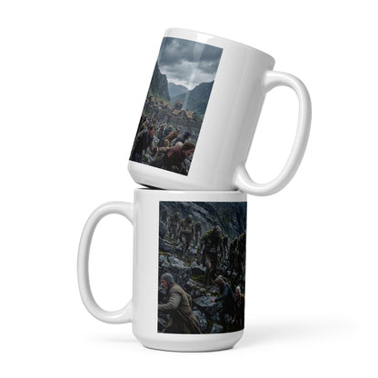 Taza con estampado de trolls zombie
